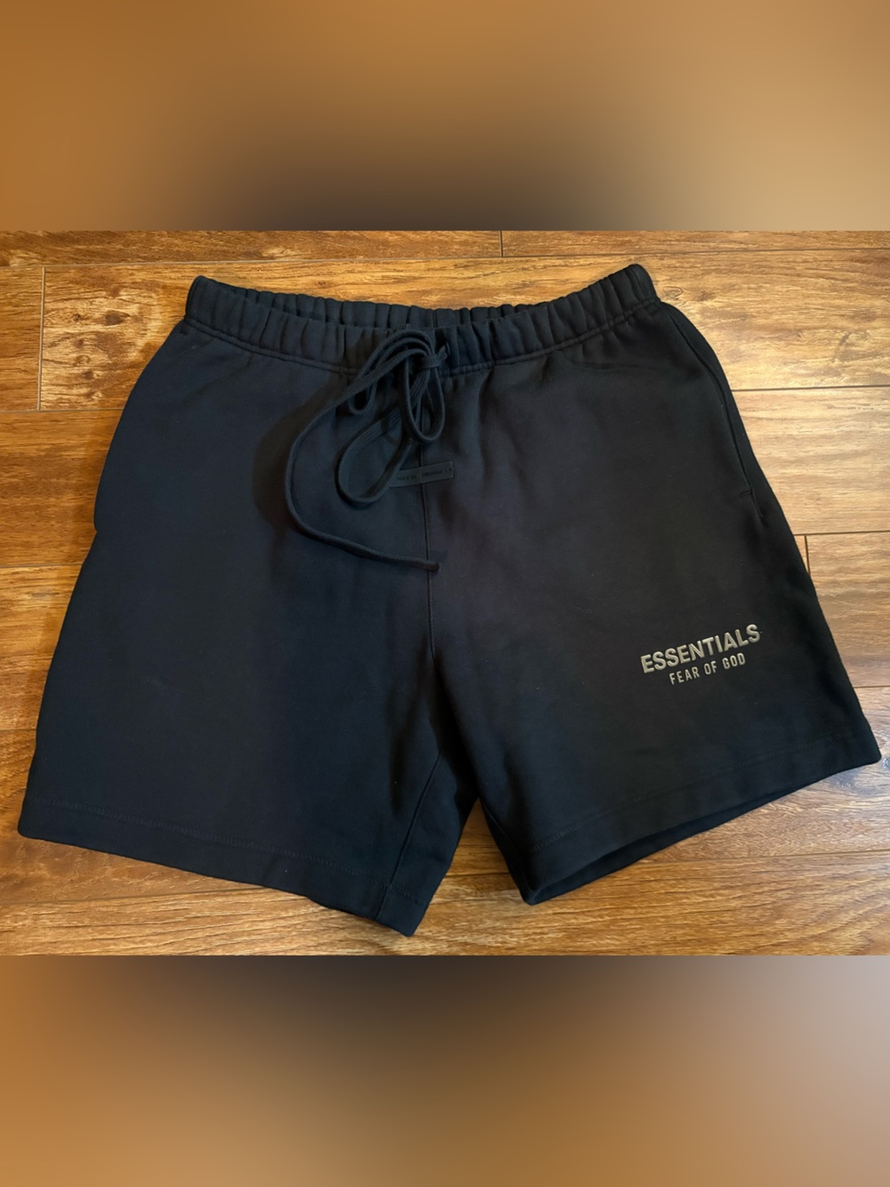 PacSun Fear of god ESSENTIALS Black Athletic Drawstring Shorts